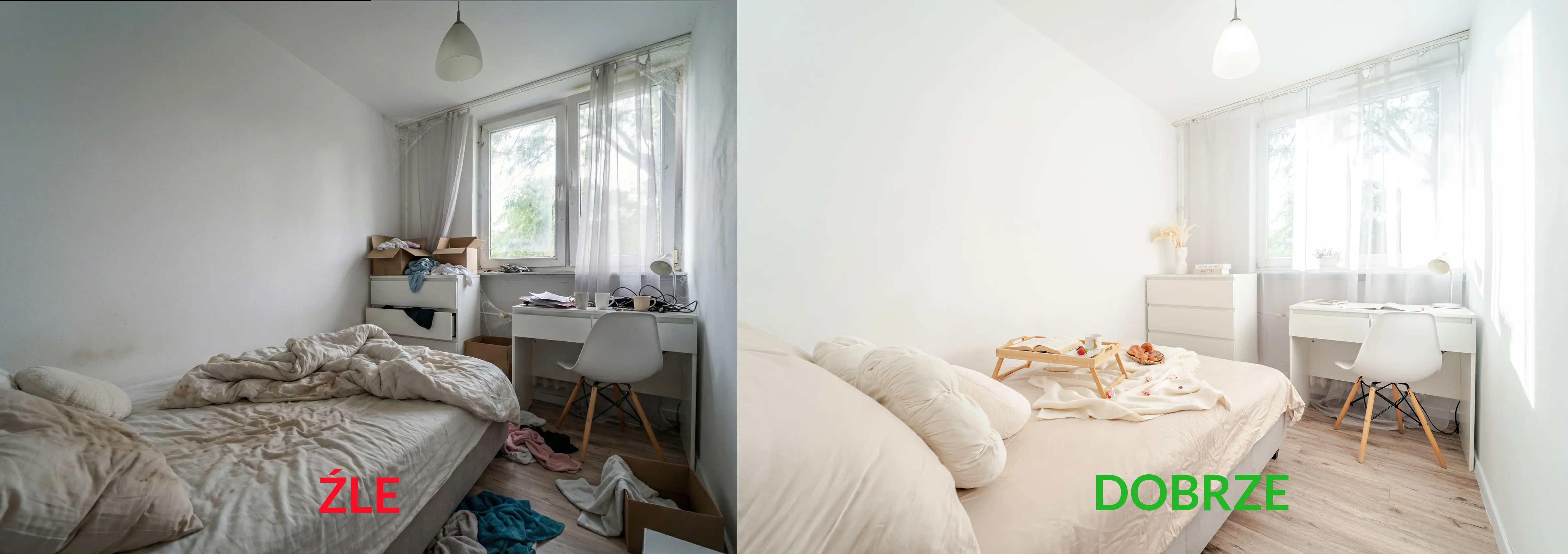 Dobre vs złe zdjęcie nieruchomości